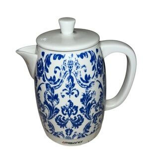 Ambiano ceramic electric kettle white blue 1.8 liter